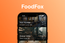 FoodFox, a mobile app offering swift food delivery from various restaurants